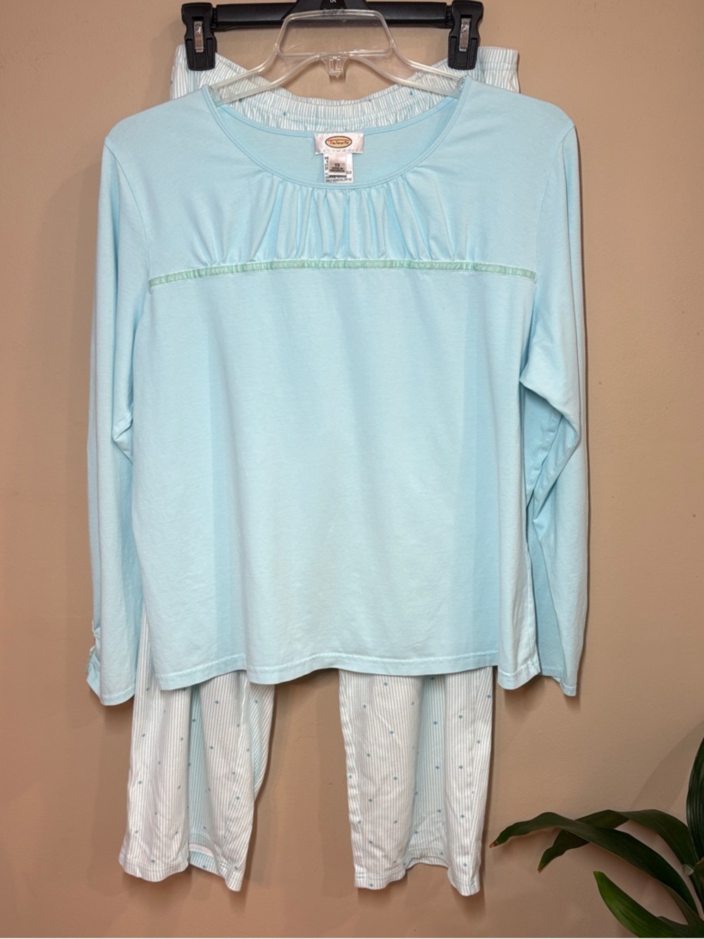 Talbots Light Blue Cotton Pajama Set